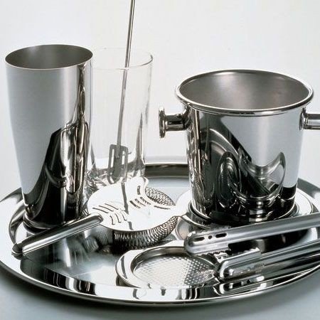 Alessi Il Bar 5050SET - Set Accessori per Cocktail in Acciaio Inox